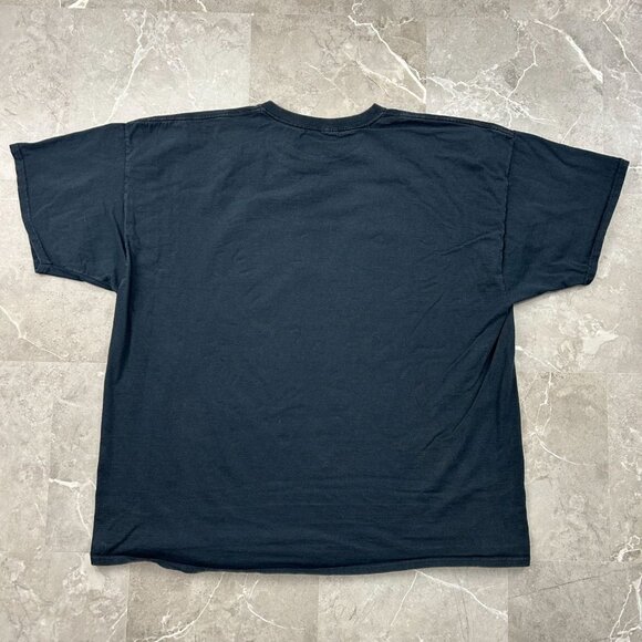 Vintage Biker Flames Skull Graphic Tee Mens 3XL y2k Short Sleeve Ghost Rider - Picture 3 of 12